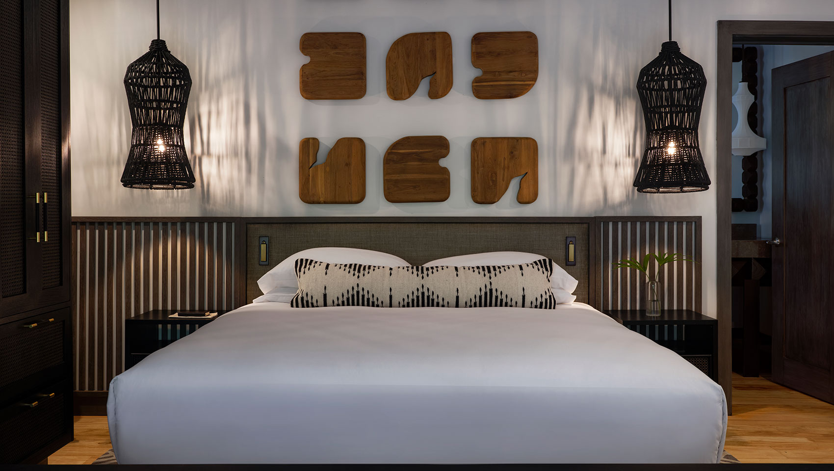 roatan guestroom at night